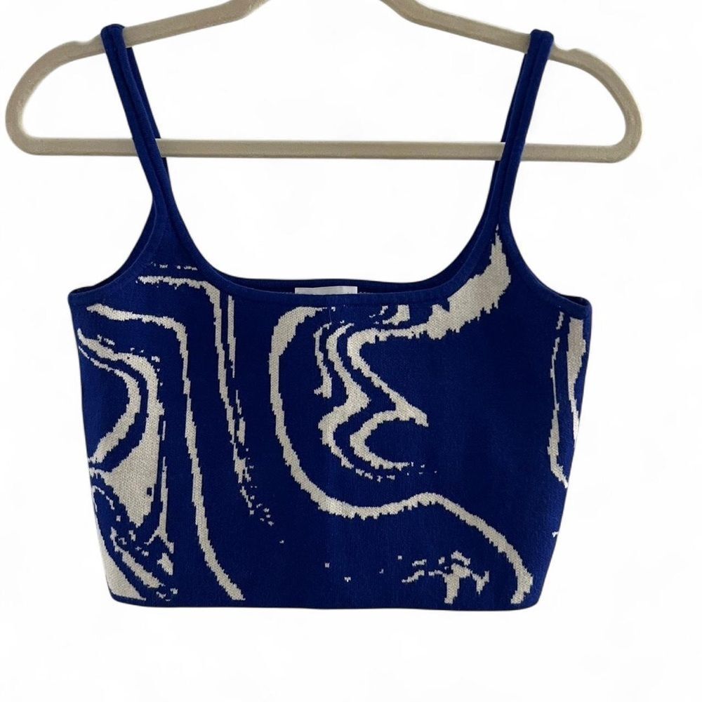 Lucy Paris Women's‎ multi Crop-top marble size xs